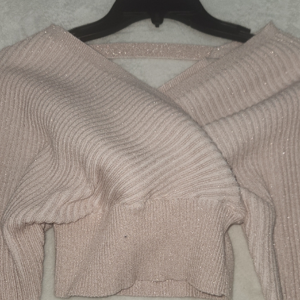 Windsor Light Pink Ribbed Knit Top - Picture 5 of 14